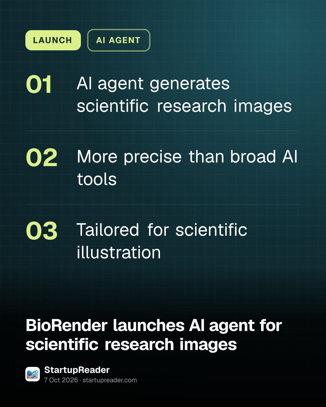 LAUNCH. AI agent generates scientific research images; More precise than broad AI tools; Tailored for scientific illustration.