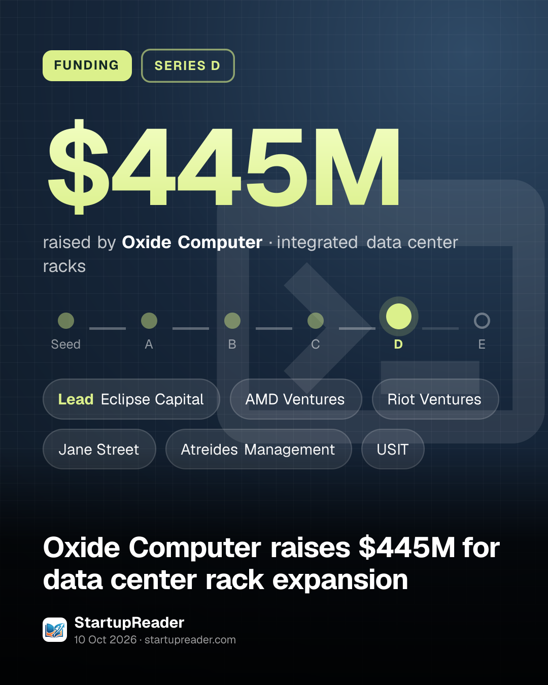 Oxide Computer raises $445M for data center rack expansion | StartupReader