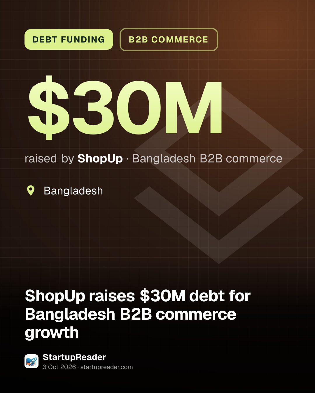 ShopUp raises $30M debt for Bangladesh B2B commerce growth | StartupReader